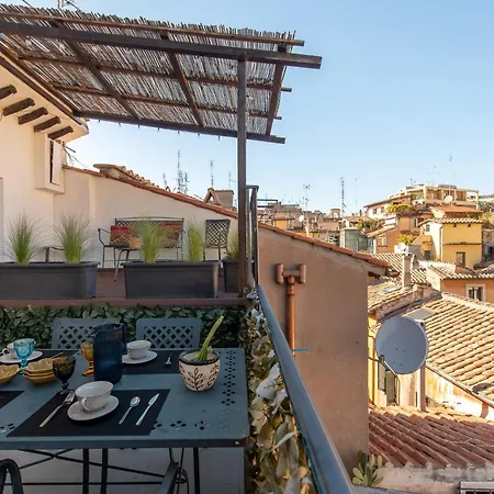 Rooftop Penthouse Campo De Fiori Cozy Terrace Appartamento Roma
